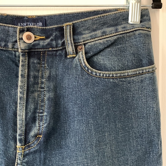 ANN TAYLOR Vintage Bootcut Button Fly Special Edition Jeans Size 6P - Picture 4 of 16